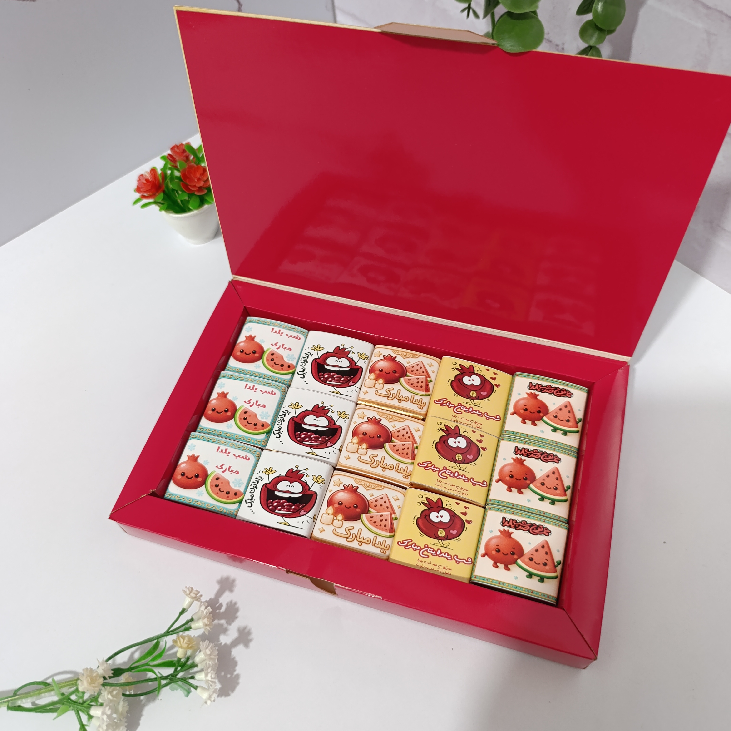 باکس شکلات ۱۵تایی یلدا